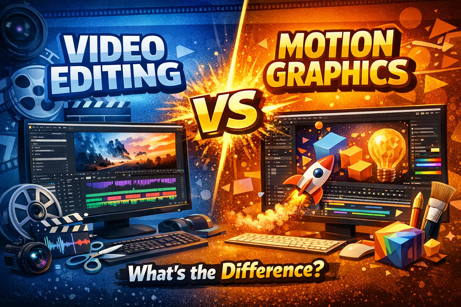 Video Editing VS Motion Graphics: Difference